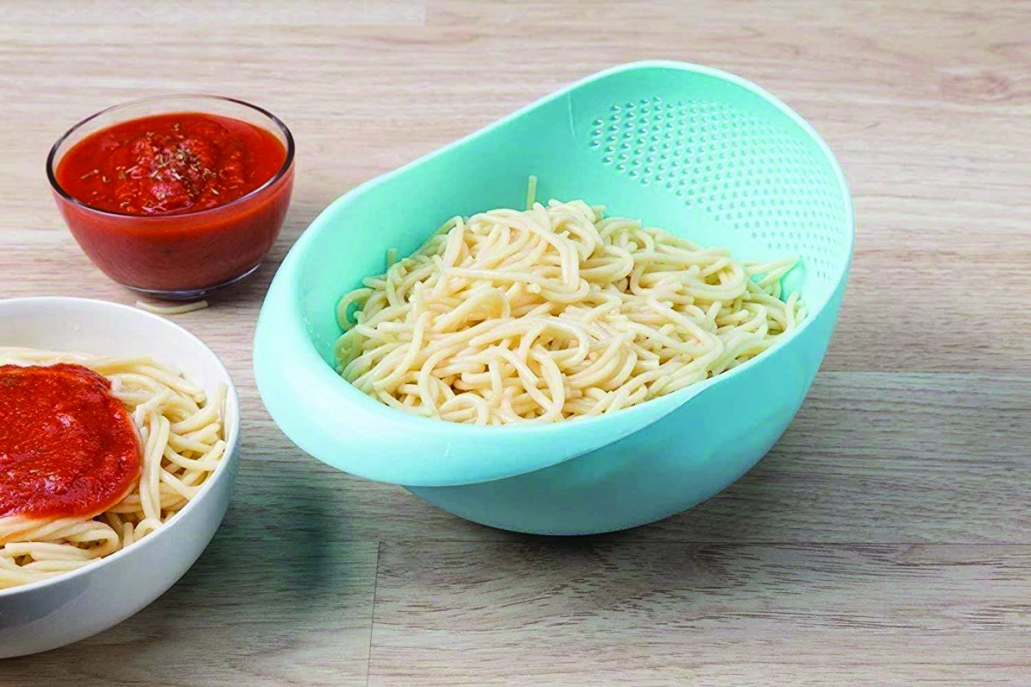 0108 Kitchen Plastic big Rice Bowl Strainer Perfect Size for Storing and Straining - SkyShopy 0108 Kitchen Plastic big Rice Bowl Strainer Perfect Size for Storing and Straining - SkyShopy